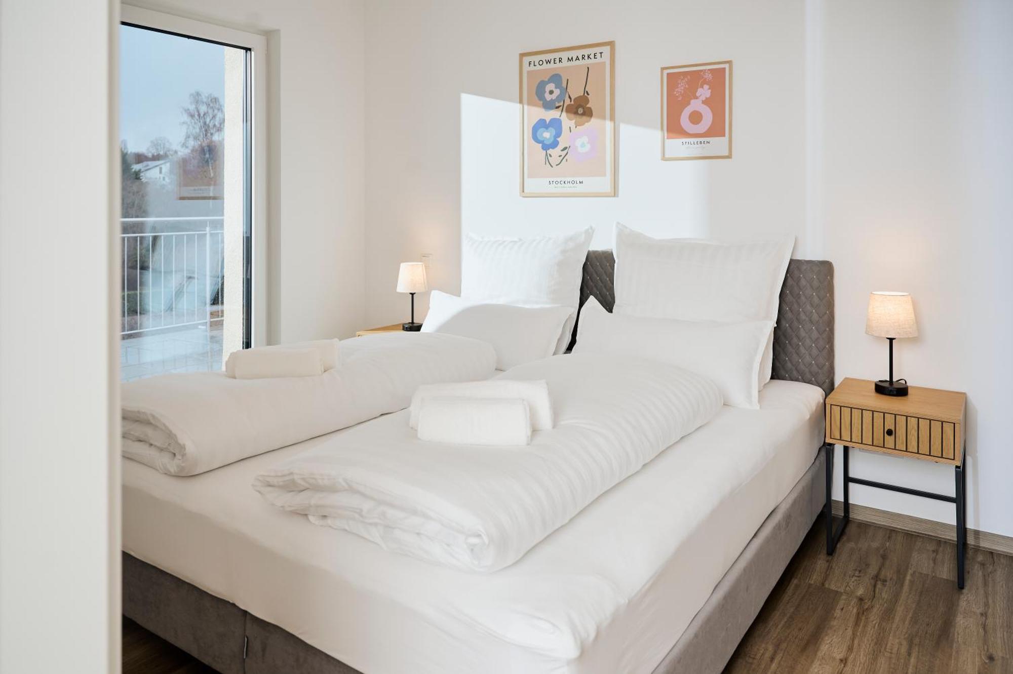 Moderne Apartments Mit Highspeed-Wlan Und Gratis-Tiefgarage Ihr Perfekter Rueckzugsort Nahe Dem Zentrum Und Der Therme I Barrierearm Бад-Киссинген Экстерьер фото