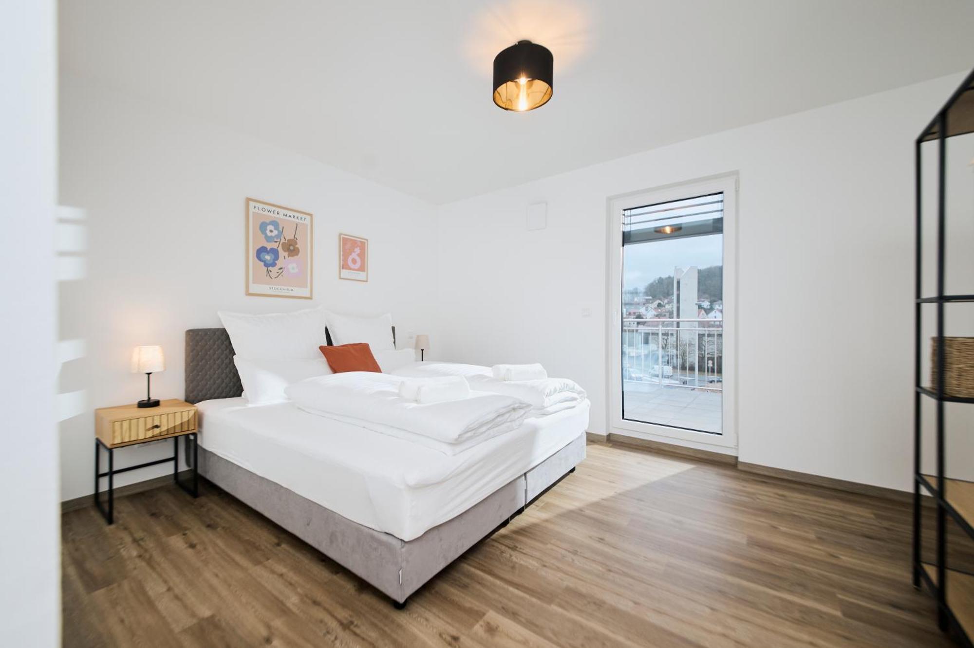 Moderne Apartments Mit Highspeed-Wlan Und Gratis-Tiefgarage Ihr Perfekter Rueckzugsort Nahe Dem Zentrum Und Der Therme I Barrierearm Бад-Киссинген Экстерьер фото