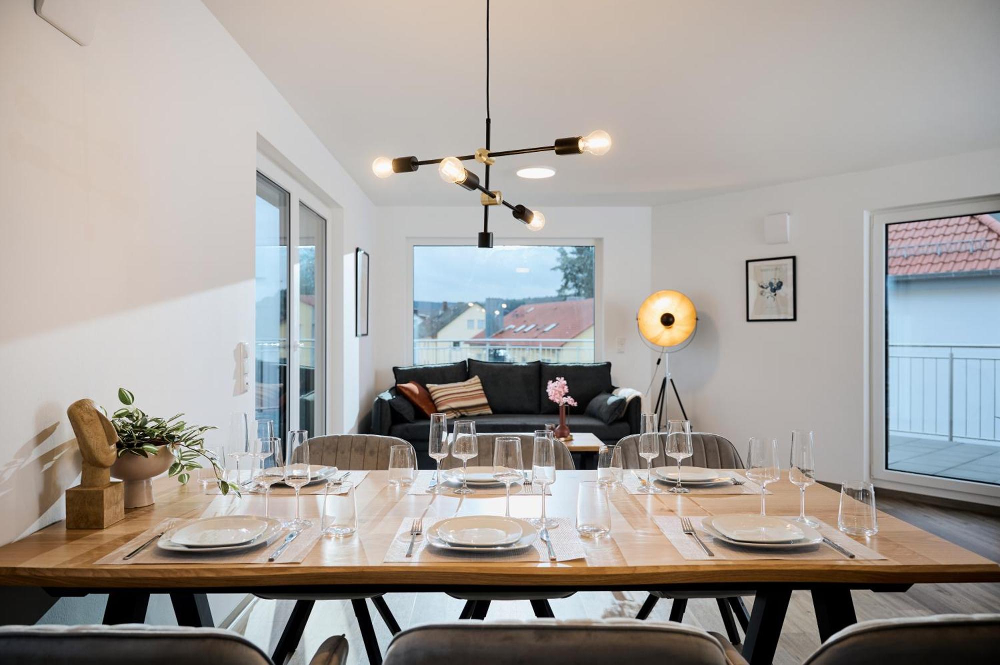 Moderne Apartments Mit Highspeed-Wlan Und Gratis-Tiefgarage Ihr Perfekter Rueckzugsort Nahe Dem Zentrum Und Der Therme I Barrierearm Бад-Киссинген Экстерьер фото