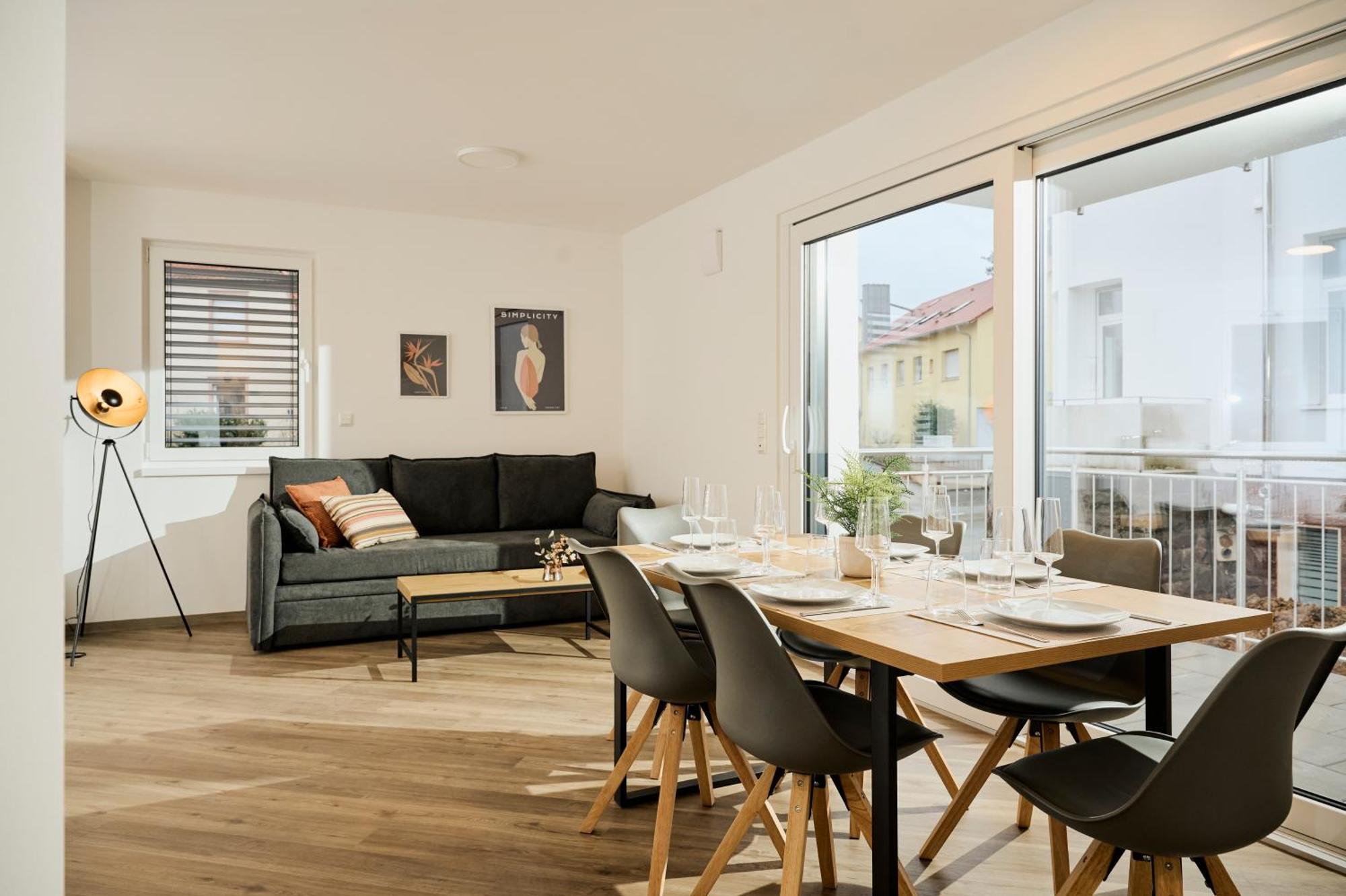 Moderne Apartments Mit Highspeed-Wlan Und Gratis-Tiefgarage Ihr Perfekter Rueckzugsort Nahe Dem Zentrum Und Der Therme I Barrierearm Бад-Киссинген Экстерьер фото