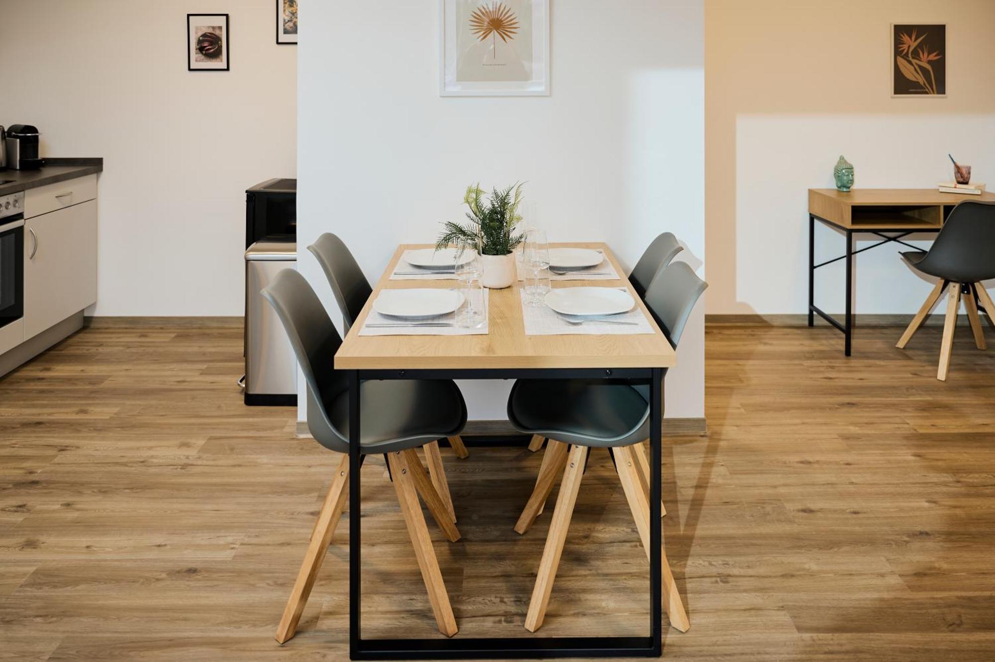 Moderne Apartments Mit Highspeed-Wlan Und Gratis-Tiefgarage Ihr Perfekter Rueckzugsort Nahe Dem Zentrum Und Der Therme I Barrierearm Бад-Киссинген Экстерьер фото